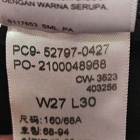 Levi's 720 Black Wash Stretch Denim High Rise Super Skinny Jeans - Picture 7 of 8